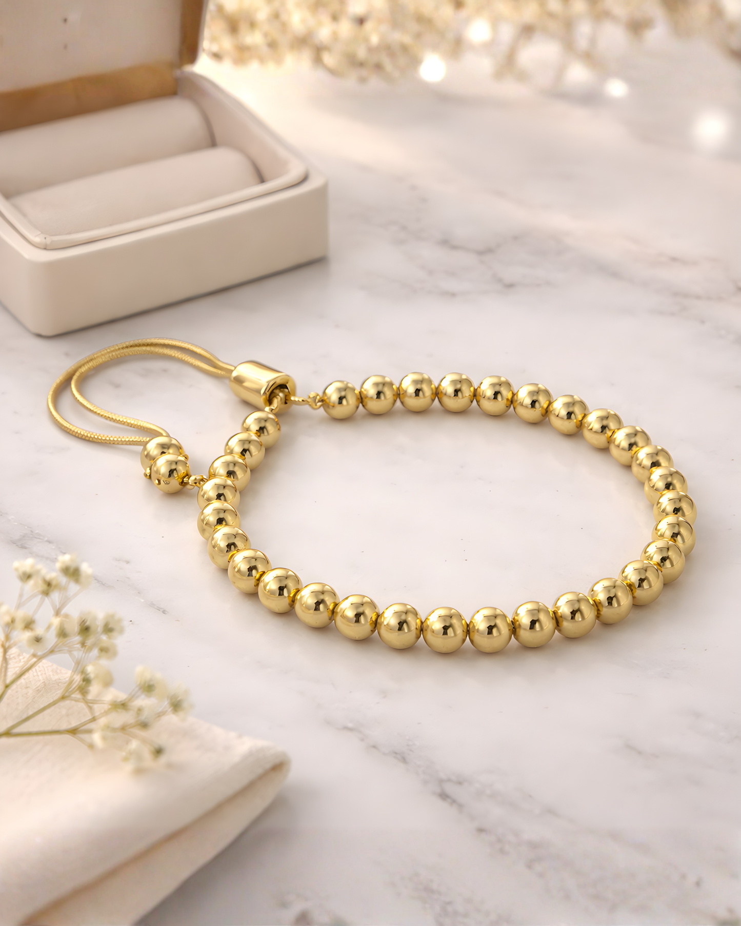 Gold Beaded Bracelet