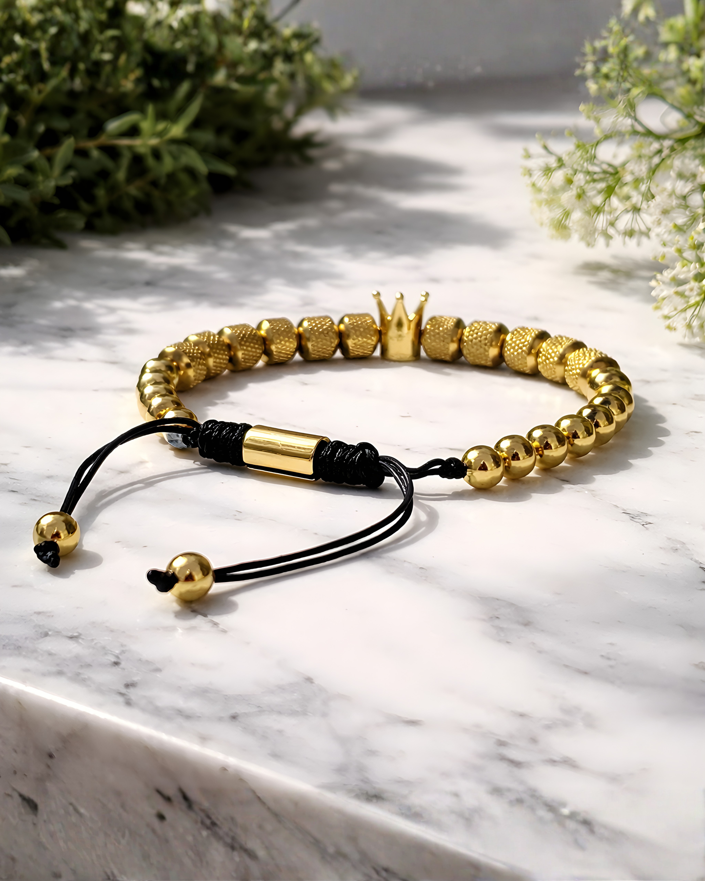 Men’s Gold Crown Bracelet