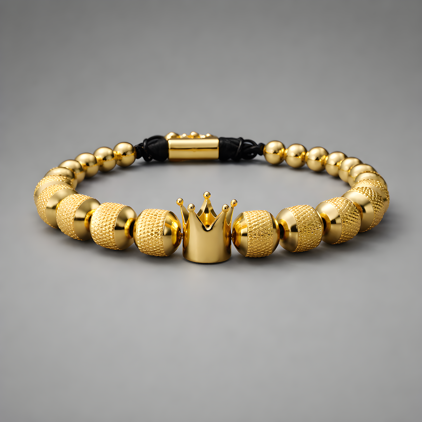 Men’s Gold Crown Bracelet