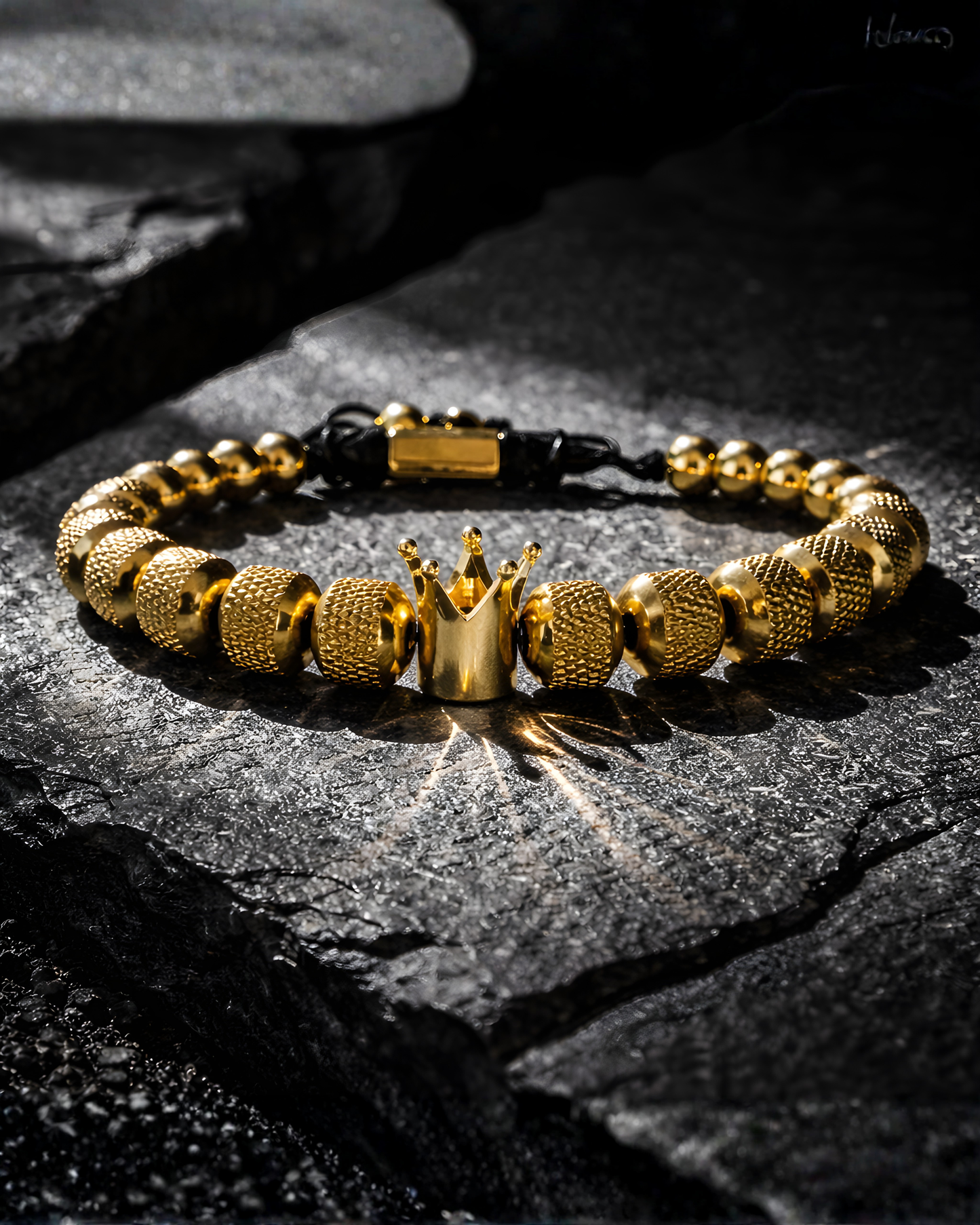Men’s Gold Crown Bracelet