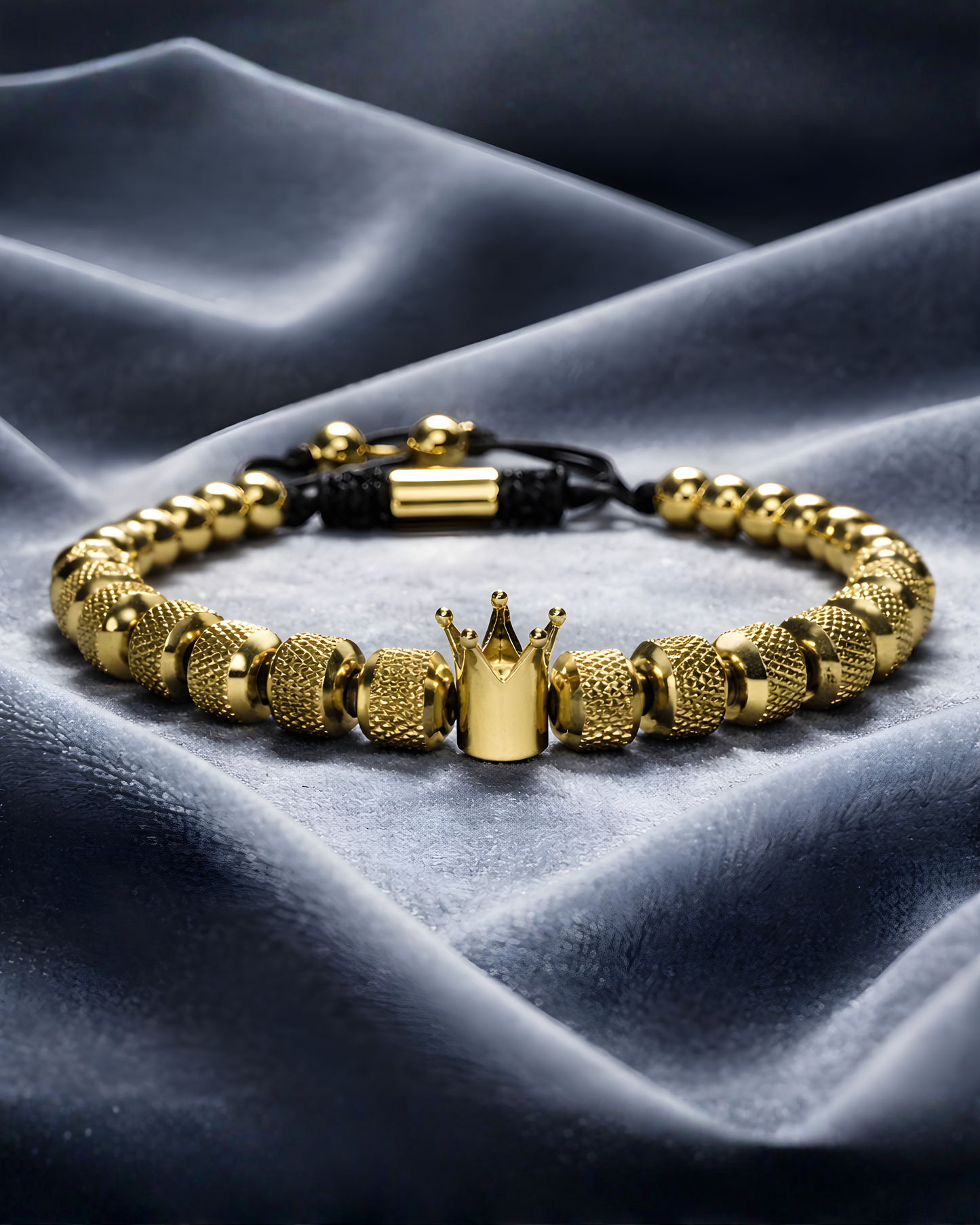 Men’s Gold Crown Bracelet