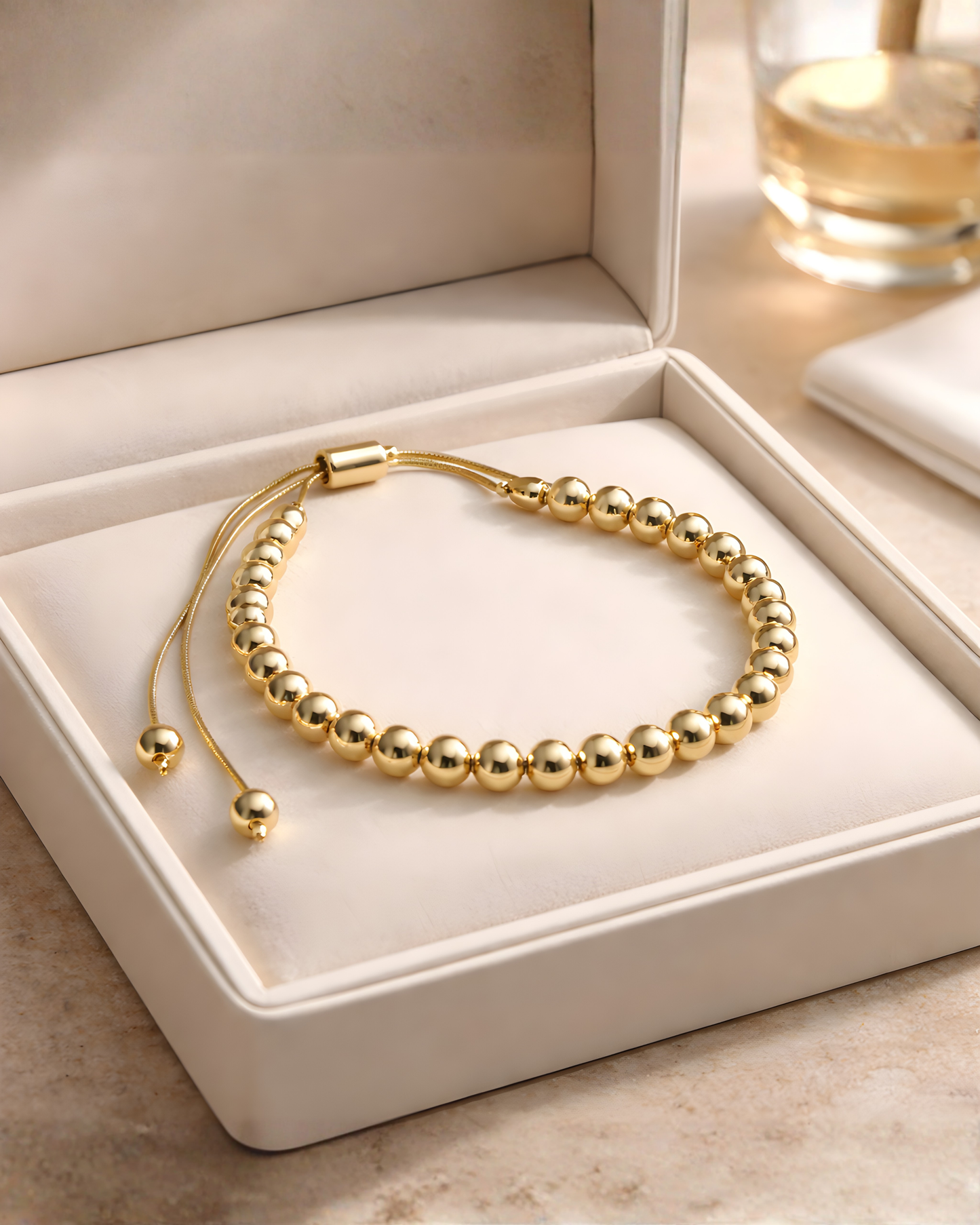 Gold Beaded Bracelet